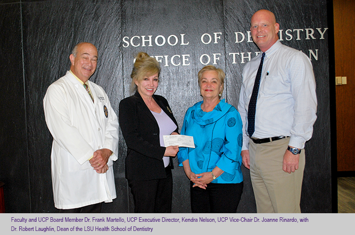 UCP donation check presentation